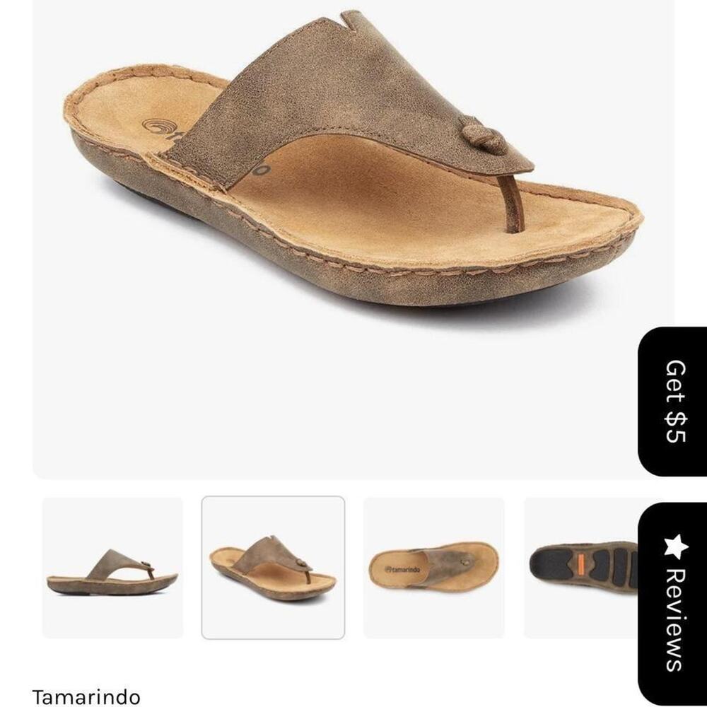 Tamarindo leather flip flop sandals